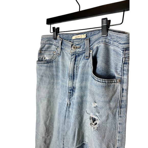 Levi's Baggy Dad Distressed Light Wash Jeans Vintage Inspired W27 L30 - Picture 4 of 12